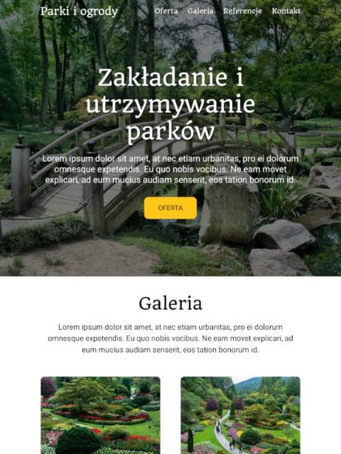 plantilla de sitio web de naturaleza